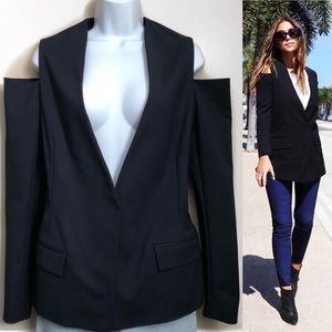 NWT DREW Cold Shoulder Blazer Jacket, Navy